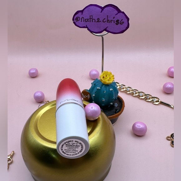 MAC Cosmetics Powder Kiss Lipstick in MIRACULOUS Limited Ed 1.5g NEW - Picture 2 of 10